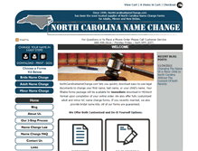 Tablet Screenshot of northcarolinanamechange.com